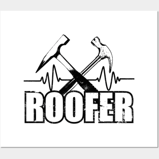 Roofer Heart Frequency Posters and Art